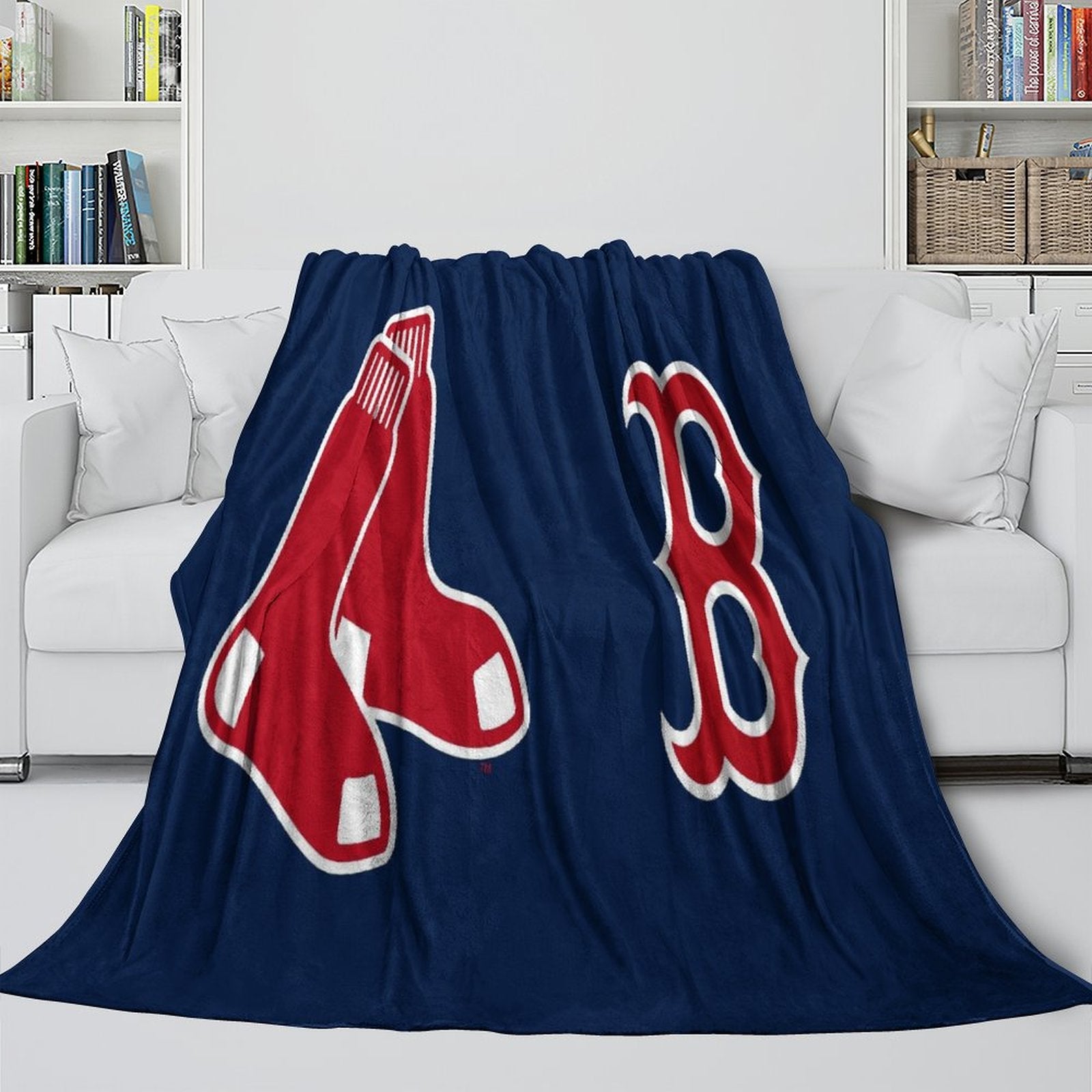 Boston Red Sox Blanket Flannel Throw Room Decoration (Online Order Only)