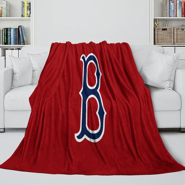 Boston Red Sox Blanket Flannel Throw Room Decoration (Online Order Only)