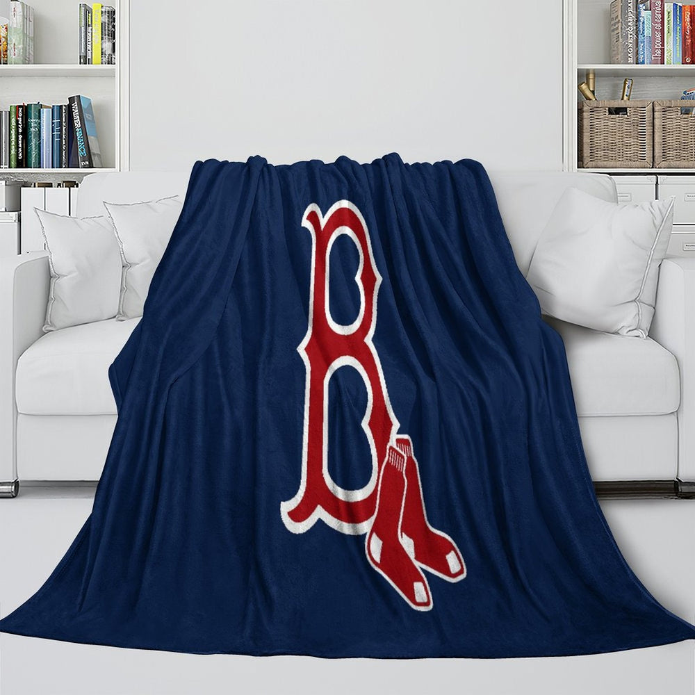 Boston Red Sox Blanket Flannel Throw Room Decoration (Online Order Only)