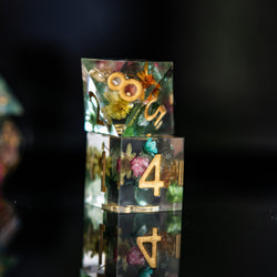 PRE-ORDER || Botanical Gardens Sharp-Edged Resin Dice Set