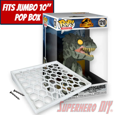 Box Floating Shelf for Jumbo 10" Funko Pops |Fits 10 inch 8.35W X 8.35D Jumbo Pop boxes (ONLINE ORDER ONLY)