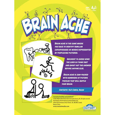 Brain Ache - The Puzzling Picture Game - Outset (ONLINE ORDER ONLY)