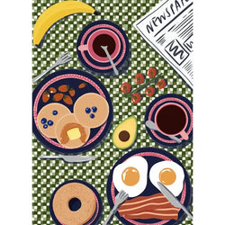 Breakfast 99 Piece Mini Jigsaw Puzzle Puzzledly (ONLINE ORDER ONLY)