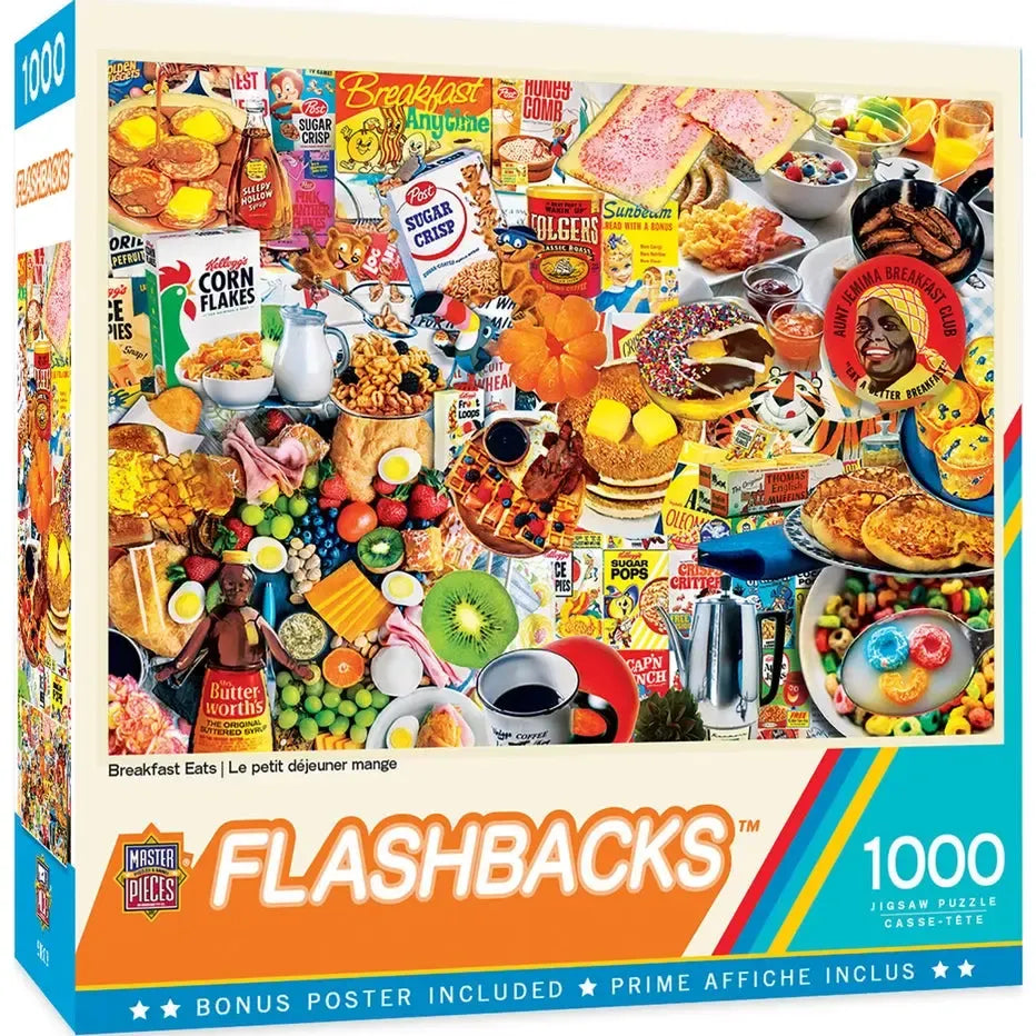 Breakfast Eats Flashbacks 1000 Piece Jigsaw Puzzle MasterPieces (ONLINE ORDER ONLY)