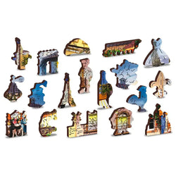 Breakfast in Paris 150 Piece Wood Jigsaw Puzzle Wooden City (ONLINE ORDER ONLY)