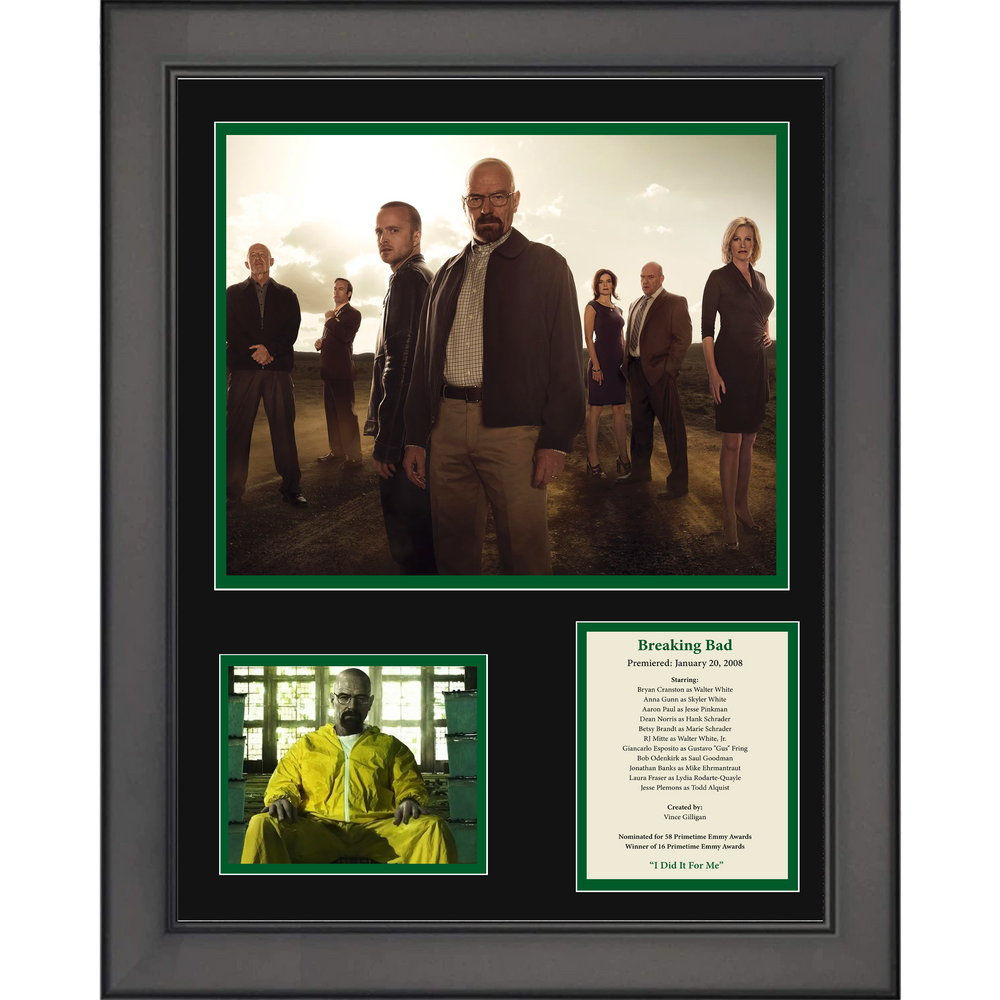 Framed Breaking Bad TV Series 11"x14" Three Photo Collage (ONLINE ORDER ONLY)