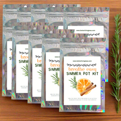 Stovetop Potpourri Simmer Pot Kits-  Breathe Easy Natural Congestion Relief (ONLINE ORDER ONLY)