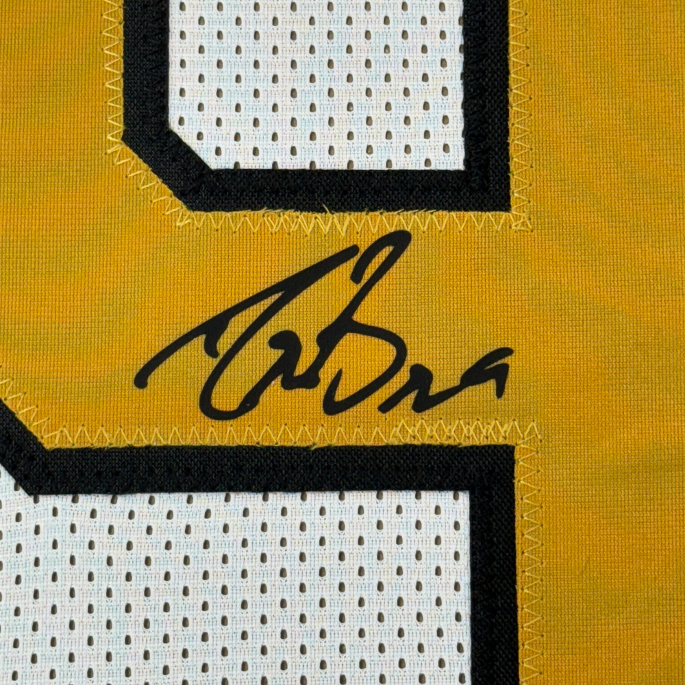 Framed Facsimile Autographed Drew Brees 35x39 New Orleans Color Rush Reprint Laser Auto Football Jersey Size Men's XL (ONLINE ORDER ONLY)