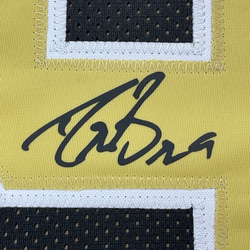 Framed Facsimile Autographed Drew Brees 35x39 New Orleans Black Reprint Laser Auto Football Jersey Size Men's XL (ONLINE ORDER ONLY)