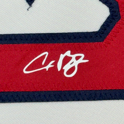 Framed Facsimile Autographed Alex Bregman 35x39 Boston White Reprint Laser Auto Baseball Jersey (ONLINE ORDER ONLY)