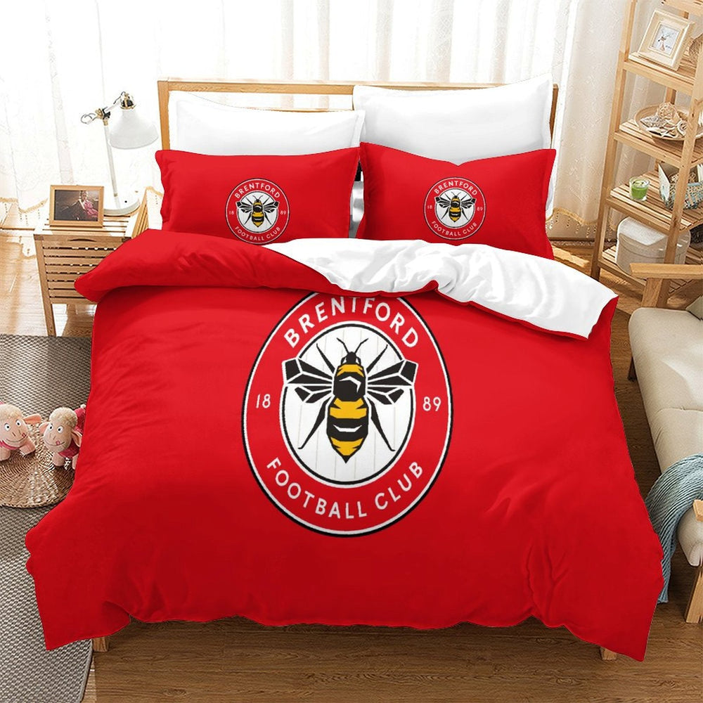 Brentford FC Bedding Set Duvet Cover Without Filler (Online Order Only)