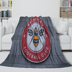 Brentford FC Blanket Flannel Fleece Throw Room Decoration (Online Order Only)