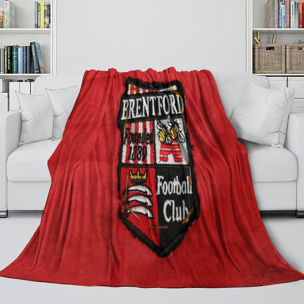 Brentford FC Blanket Flannel Fleece Throw Room Decoration (Online Order Only)