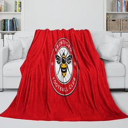 Brentford FC Blanket Flannel Fleece Throw Room Decoration (Online Order Only)