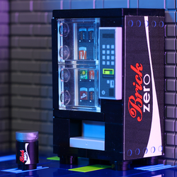 Brick Zero Soda Vending Machine made using LEGO parts - B3 Customs (Online Order Only)