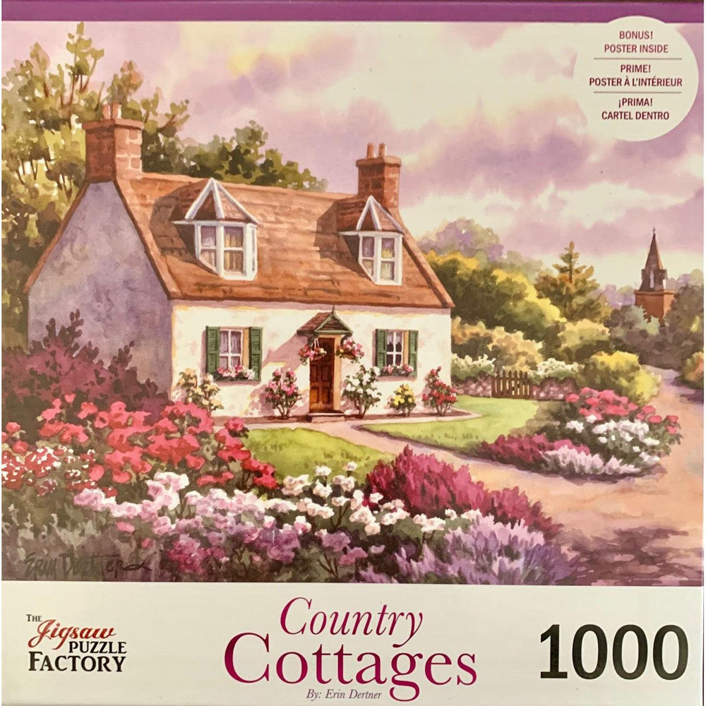 Bright & Blissful Country Cottages 1000 Piece Jigsaw Puzzle Leap Year (ONLINE ORDER ONLY)