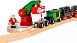 Brio: World Train Set Christmas Steaming Train Set (ONLINE ORDER ONLY)