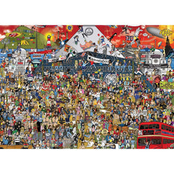 British Music History Mishmash 2000 Piece Jigsaw Puzzle Heye (ONLINE ORDER ONLY)