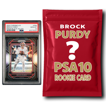 Brock Purdy PSA 10 Graded Football Rookie Card Mystery Pack (ONLINE ORDER ONLY)