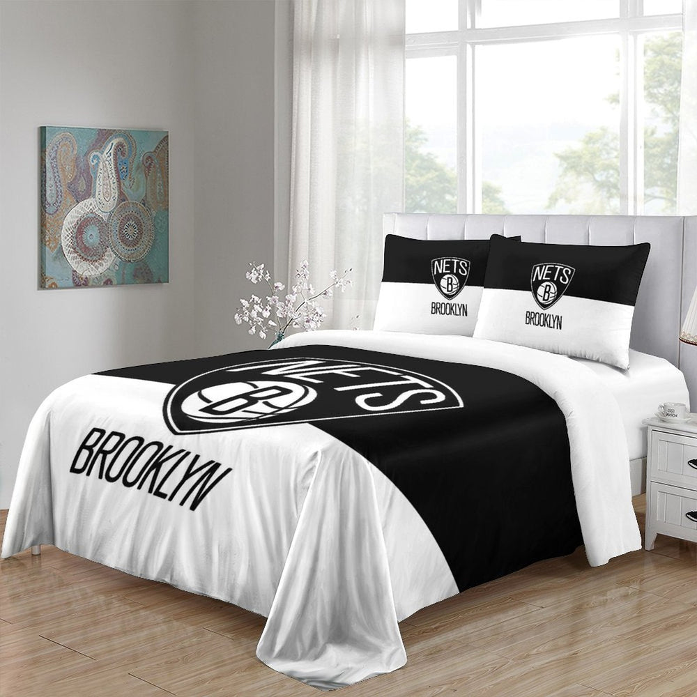 Brooklyn Nets Bedding Set Duvet Cover Without Filler (Online Order Only)