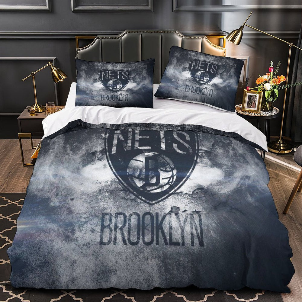 Brooklyn Nets Bedding Set Duvet Cover Without Filler (Online Order Only)