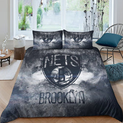 Brooklyn Nets Bedding Set Duvet Cover Without Filler (Online Order Only)