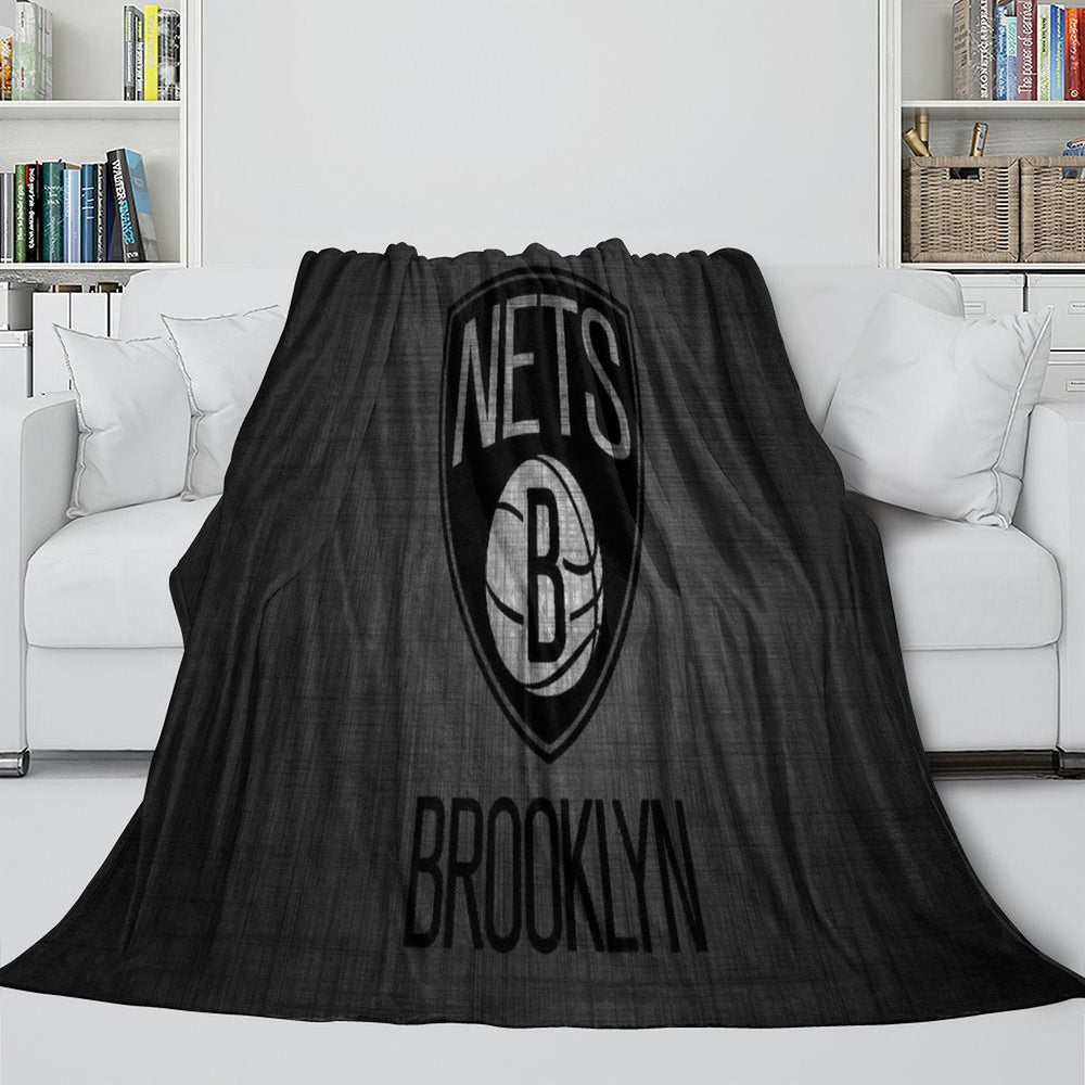 Brooklyn Nets Blanket Flannel Fleece Throw Room Decoration (Online Order Only)