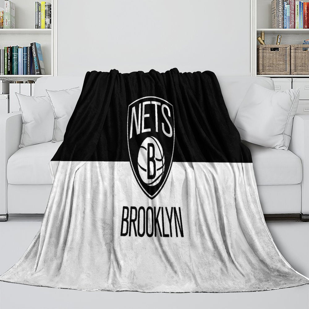 Brooklyn Nets Blanket Flannel Fleece Throw Room Decoration (Online Order Only)