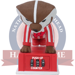 Bucky Badger Wisconsin Badgers Mascot Push-Up Counter Bobblehead (ONLINE ORDER ONLY)