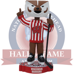 Bucky Badger Wisconsin Badgers Mascot 2025 NCAA Women's Hockey National Champions Bobblehead (Presale) (ONLINE ORDER ONLY)