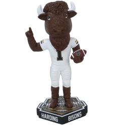 Harding Bisons Buff the Bison Mascot 2023 Division II Football National Champions Bobbleheads (ONLINE ORDER ONLY)