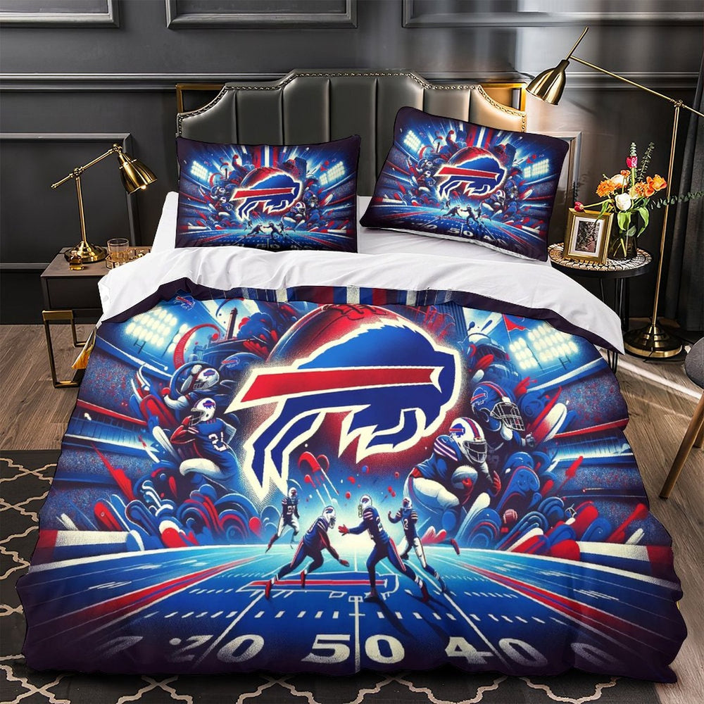 Buffalo Bills Bedding Set Pattern Duvet Cover (Online Order Only)