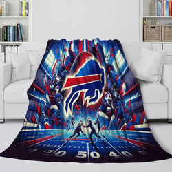 Buffalo Bills Blanket Flannel Fleece Throw Room Decoration (Online Order Only)