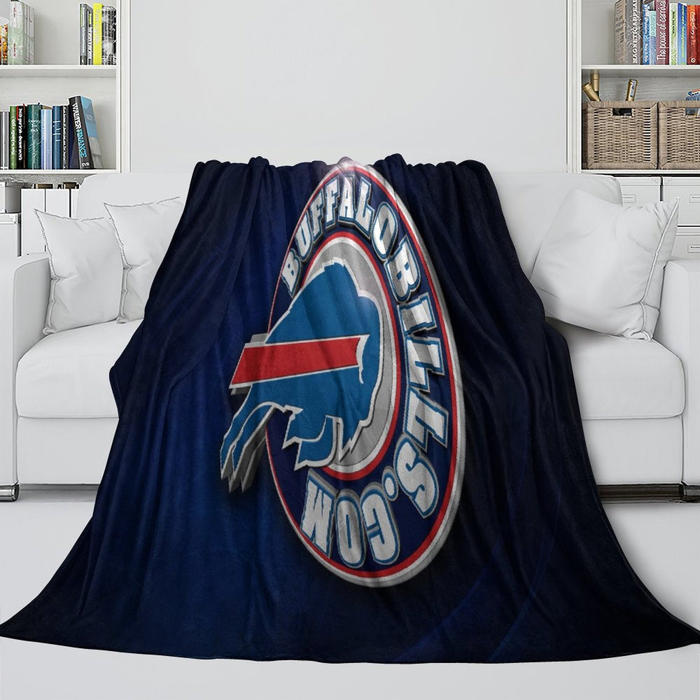 Buffalo Bills Blanket Flannel Fleece Throw Room Decoration (Online Order Only)