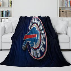 Buffalo Bills Blanket Flannel Fleece Throw Room Decoration (Online Order Only)
