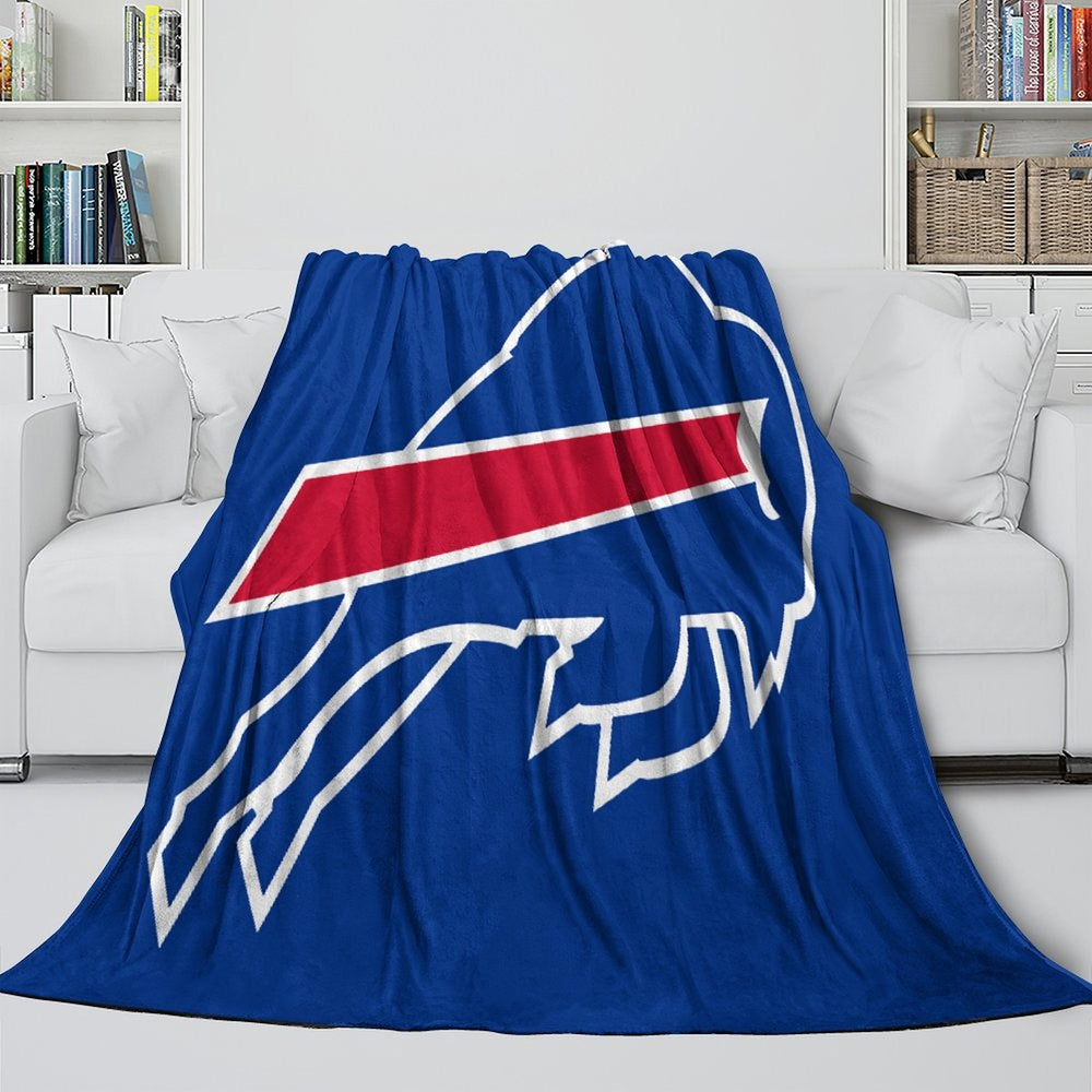 Buffalo Bills Blanket Flannel Fleece Throw Room Decoration (Online Order Only)