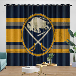 Buffalo Sabres Curtains Blackout Window Drapes Room Decoration (Online Order Only)