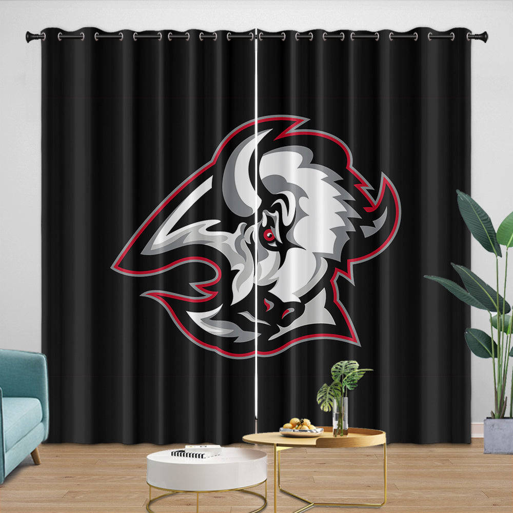 Buffalo Sabres Curtains Blackout Window Drapes Room Decoration (Online Order Only)