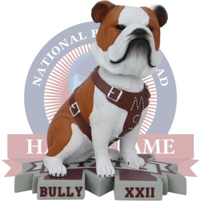 Bully XXII Mississippi State Bulldogs Live Bulldog Bobblehead (ONLINE ORDER ONLY)