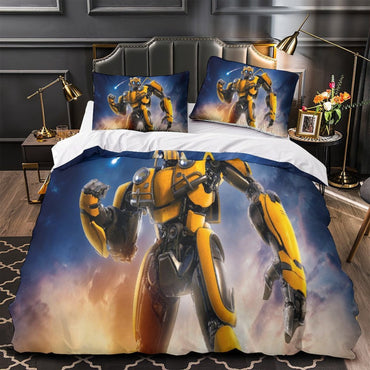 Movie Bumblebee Duvet Cover Pattern Bedding Set Without Filler (ONLINE ORDER ONLY)