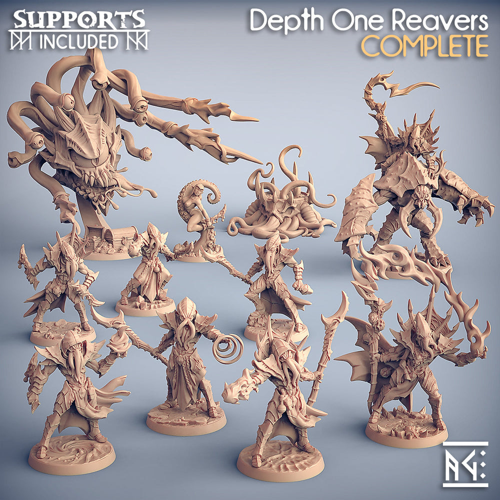 3D Printed Artisan Guild Slathos on Hive Colossus Depth Ones Set 28mm 32mm (Online Only)