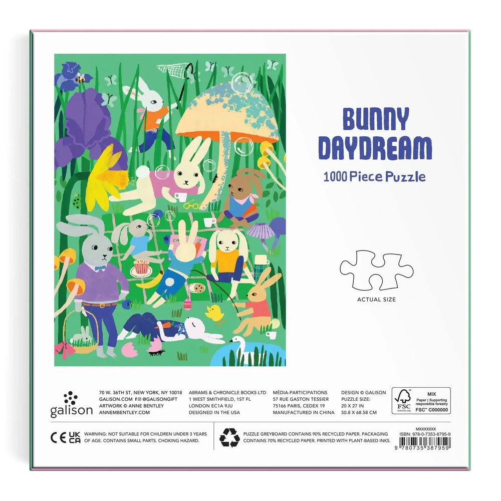 Bunny Daydream 1000 Piece Jigsaw Puzzle Galison