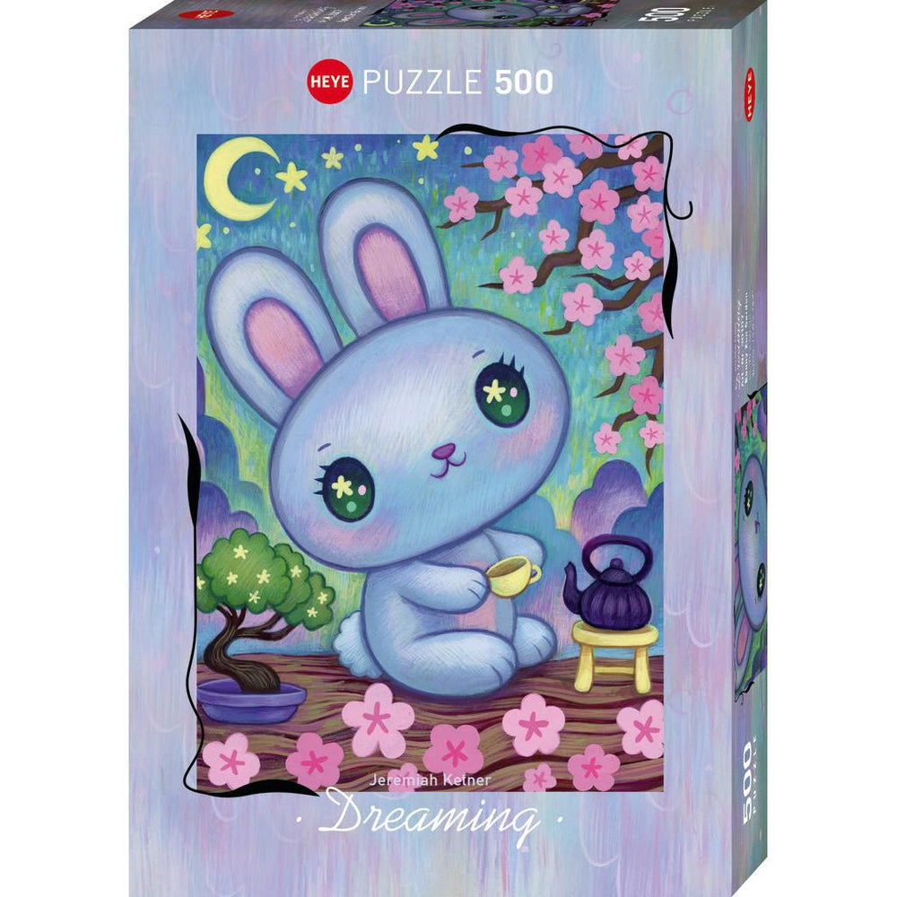 Bunny Zen Garden Dreaming 500 Piece Jigsaw Puzzle Heye