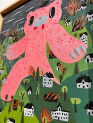 Burger Babie - Gloomy Bear Hideside - Original Artwork -Gloomy Bear Exhibition (ONLINE ORDER ONLY)