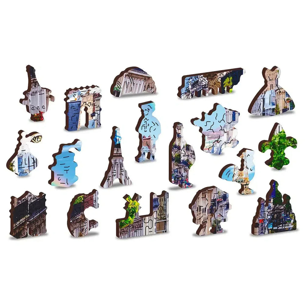 Bustling Paris 300 Piece Wood Jigsaw Puzzle Wooden City (ONLINE ORDER ONLY)