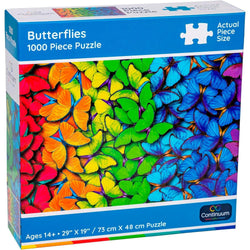 Butterflies 1000 Piece Jigsaw Puzzle Continuum (ONLINE ORDER ONLY)