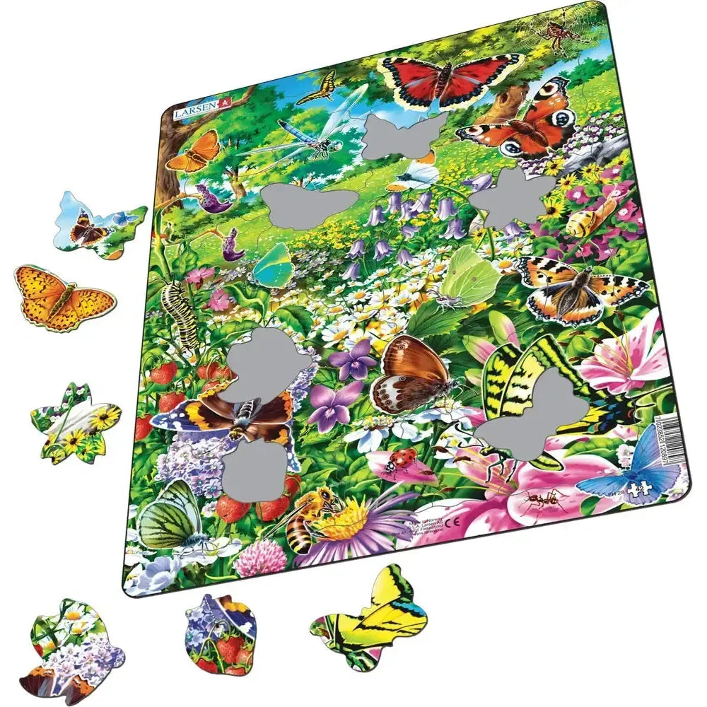 Butterflies 42 Piece Tray Jigsaw Puzzle Larsen