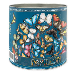 Butterflies 424 Wood Piece Double-Sided Round Jigsaw Puzzle Curiosi (ONLINE ORDER ONLY)