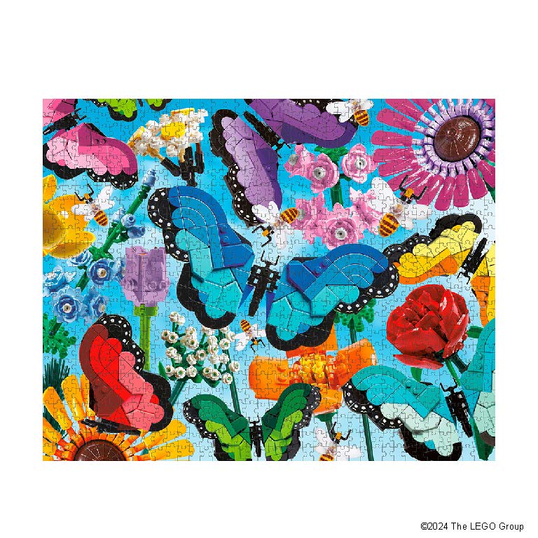 Butterflies & Blooms LEGO 1000 Piece Jigsaw Puzzle Chronicle (ONLINE ORDER ONLY)