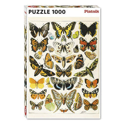Butterflies & Moths by Millot 1000 Piece Jigsaw Puzzle Piatnik (ONLINE ORDER ONLY)